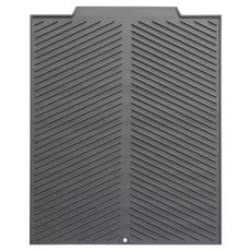 DAPERNAM 防滑廚房水槽矽膠排水墊 直式 特大, 1個, 灰色, 1層