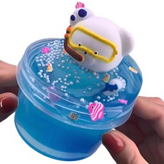 Emily slime 安全浮潛手工史萊姆套組市集, 1個, 藍色, 250g