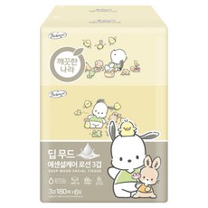 KleanNara 可綠納樂 Deep Mood 精華護理乳液 3層美容面紙 三麗鷗, 180張, 6個