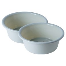 마켓플랜 심플 파스텔 세면대야 대형, 블루, 2개