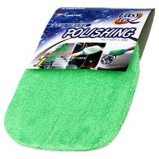 캉가루 이지텍스 폴리싱 초극세사 다용도 장갑 타올 수건, 1개, 그린