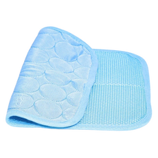 高精寵物 冰絲涼墊, 藍色, 1個
