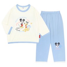 mollimelli friends 兒童迪士尼米奇Best蜜桃絨保暖家居服上下套裝
