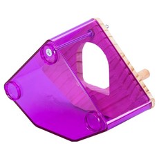 랜보어 앵무새 아크릴우드 횃대 은신처, 퍼플, 1개