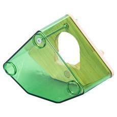 랜보어 앵무새 아크릴우드 횃대 은신처, 그린, 1개