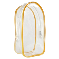 強勢姐姐 Labubu 拉布布收納鑰匙圈包 黃色, 1個