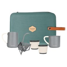 snowline 戶外咖啡濾杯組, 1套, 手沖壺 + 濾杯 + 咖啡杯 + 馬克杯 + 濾杯收納袋
