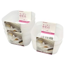 NAKAYA K485 方型收納盒2件組 XS 3套, 1層, 霧面透明