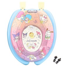 LiLFANT 三麗鷗明星 柔軟兒童兩用馬桶蓋, 1個, 混合色