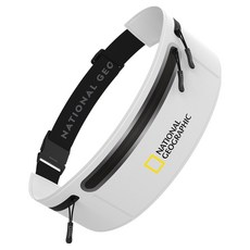 내셔널지오그래픽 핸드폰수납 모바일 러닝벨트 NGM-MRB, 화이트, 1개