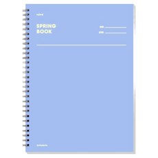 모트모트 스프링 룰드 유선노트, 에이스블루, 1개
