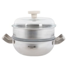 SILVERSTAR OOH 316 一體成型五層無研磨劑不鏽鋼蒸鍋, 20cm, 1個