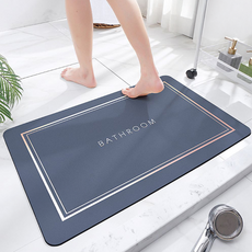 Osun 歐桑生活 浴室廁所簡約格調家用ins風吸水地墊速乾軟墊防滑腳墊