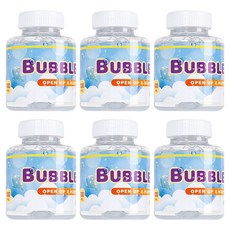 Life GONGyOU 泡泡槍 泡泡水 攜帶式補充液 100ml, 6個, 透明