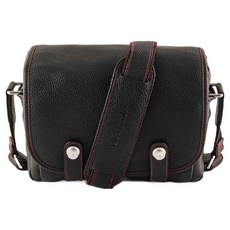 Oberwerth Edward THE M BAG Casual Black Stitching Red 相機包, 1個, 黑色 紅色
