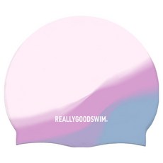 REALLYGOODSWIM Rigoods 漸層泳帽, 1個, 淡粉色