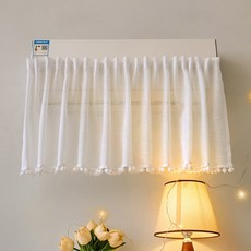 MAMA CHOICE 冷氣窗簾 防風 奶油白 150 x 45 cm, 單一商品