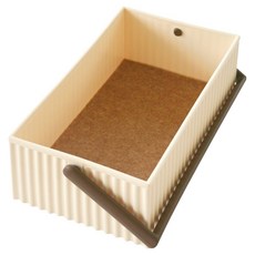 Hachiman Kasei 八幡化成 波紋收納提籃, 奶油白, 1個