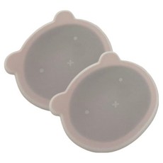 矽膠吸盤碗 + 蓋子, 乾燥玫瑰, 2套