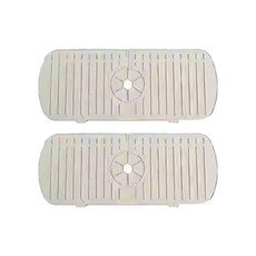 防止水垢洗手台水槽水龍頭矽膠接水墊 S, 2個, 象牙白