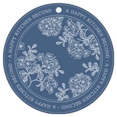 BECOND 矽膠電磁爐保護墊, 海軍藍繡球花, 1個