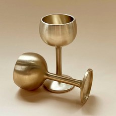 놋향 방짜유기 위스키 양주잔, 2개