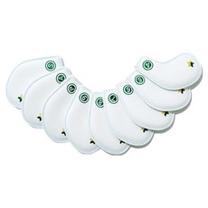 Jipro 微笑磁吸鐵桿套, 白綠色, 9個