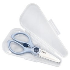 MODU'I Bluemama 陶瓷便攜式剪刀 + 保護盒套組, 1套, 白色