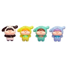 Meatball 棉花糖小狗公仔 隨機出貨 4入, 1個