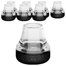 SUNEWZ 防滑防噪音椅腳傢俱腳套 圓形, 透明, 8個