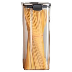 可疊加密封罐 黑色 + 透明色 1.8L, 1個