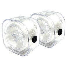 Clear Cube鎖扣型高彈性聚氨酯線珠子製作材料 0.7mm*80m, 2個, 白色