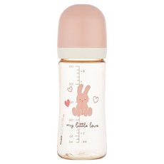 에디슨 유아용 리틀러브 PPSU 노꼭지 젖병, 핑크, 250ml, 1개