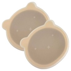 矽膠吸盤碗 + 蓋子, 芥末黃, 2套