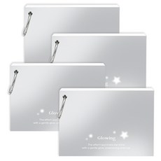 wannathis 亮彩素色環扣單字本索引卡 60張, 灰色, 4個