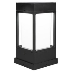 WONHA LED國家太陽能門燈防水燈 100*100mm 日光, 黑色