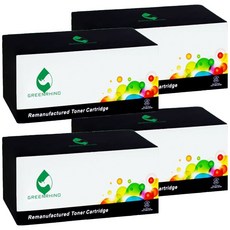 GREENRHINO 綠犀牛 Kyocera TK-5236K/C/M/Y 兼容環保碳粉匣 KYOCERA ECOSYS P5020cdn/P5020cdw適用, 1套, 黑色 + 紅色 + 黃色 + 藍色