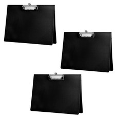 sewoose 雙面白板夾板 橫式 A4, 3個, 黑色