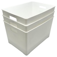 HIMARAYA 202578 收納整理箱, 白色, 3個