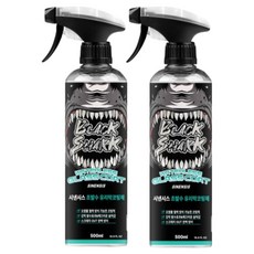 블랙샤크 발수 광택 유리막 코팅제, 2개, 500ml