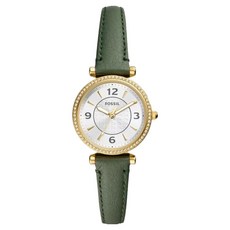FOSSIL Carlie系列 優雅晶鑽皮帶女錶 ES5298