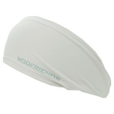 WOD FRIENDS 素色CrossFit運動髮帶, 1個, 白灰色