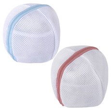 Malltoday 女性內衣洗衣網2件組, 1套, 粉紅色, 藍色