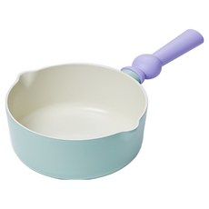 BetterFinger 電磁爐鍋具 迷你炒鍋 牛奶鍋 單柄鍋 18cm, 203mm, 1個, 紫色