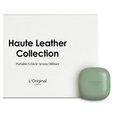 L'Original London 頂級牛皮車用香氛機禮盒 舒逸綠, 1套, 白松香與喀什米爾木 + 紫羅蘭葉與愈創木 + 鳶尾根與白苔