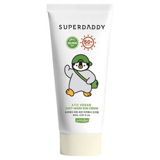 SUPER DADDY 아토비건 易清洗防曬乳 SPF50+ PA++++, 1個, 60ml