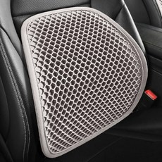 CRONICLE 車用涼感通風腰靠 適用所有車款, 1個, 淺灰色