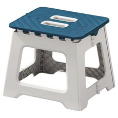 일상도구 접이식 간이 미니 의자 스툴, 블루, 1개