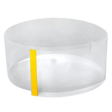 JPackTory 切片蛋糕用圍邊 黏貼式 10cm, 透明, 100個