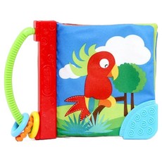 Kes.B 嬰幼兒玩耍動物布書, 1個, 混合色